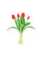 Buchet Lalea Din Material Real Touch 35cm A23979 Roșu