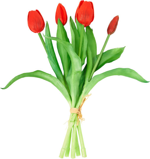 Buchet Lalea Din Material Real Touch 35cm A23979 Roșu