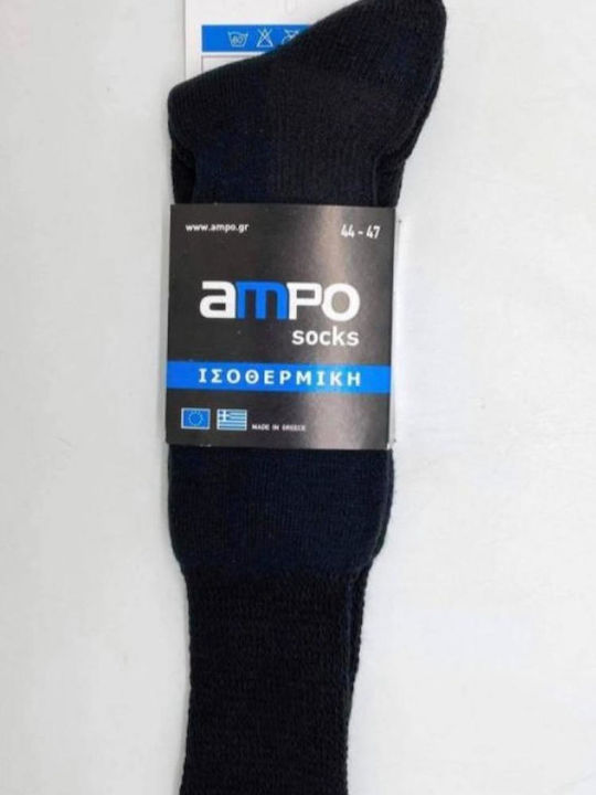 Ampo Socks Ανδρικές Κάλτσες Μαύρες