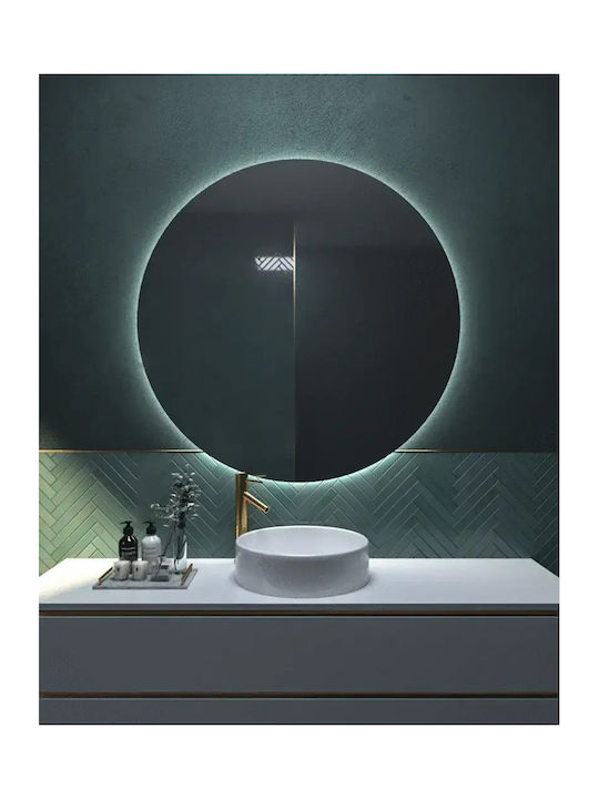 Round Bathroom Mirror Led 90x90cm