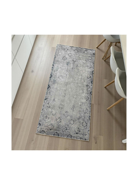 Linea Home Αντιολισθητικό Χαλί Διάδρομος Γκρι 75x200cm