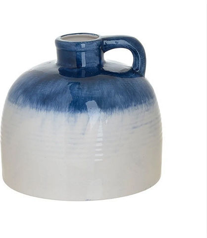 Inart Dekorative Keramikvase Weiß Y18cm
