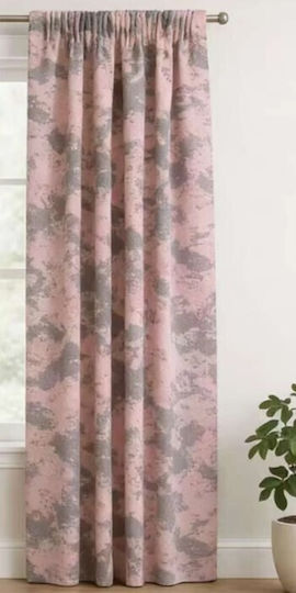Galifas Vorhang mit Bleistiftfalten Rosa 270x280cm