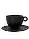 GTSA Torino Set Cappuccino Cups Porcelain Brown 210ml 6 Pieces
