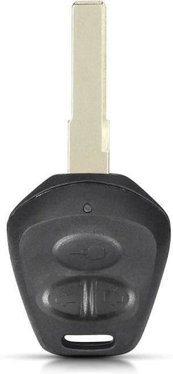 Car Key Shell with Blade with 3 Buttons for Porsche