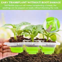 Seed Trays Lids Mini Θερμοκήπιο με Πλαστικό Σκελετό