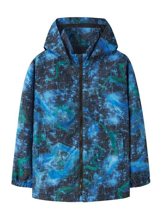 Kids Casual Coat Long Hooded Black
