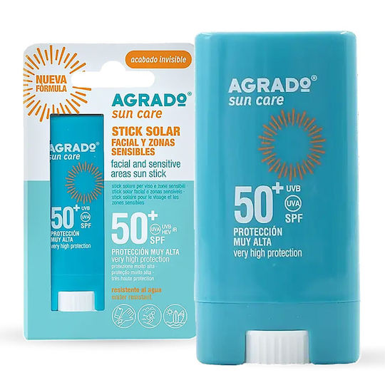 Agrado Αδιάβροχο Αντηλιακό Stick Προσώπου & Χειλιών SPF50+ 15ml
