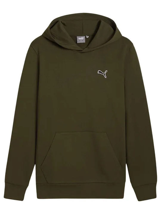 PUMA Better Essentials Φούτερ με Κουκούλα Πράσινο