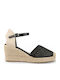 Summer Women's Platform Espadrilles Style Black