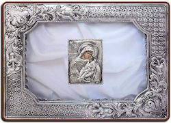 SilverBrand.gr Silver Rectangular Wedding Crown Case 23x29cm