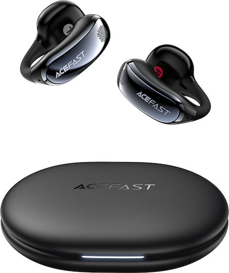Acefast Aceclip Pro Offenes Ohr Bluetooth Kopfhörer mit Schweißbeständigkeit und Ladekoffer Schwarz