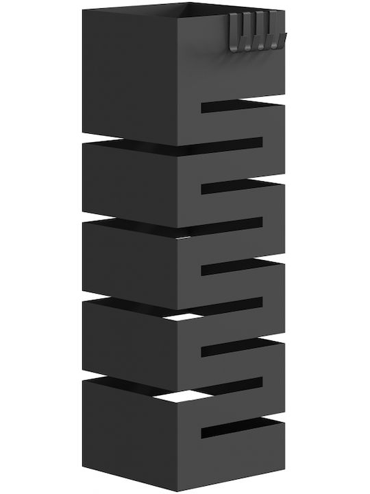 Metal Umbrella Stand Black