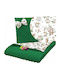 BabyMam Pătură Pepinieră Swaddling 100% Bumbac Verde 75x100cm 2 Bucăți