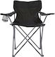 Beach Director Chair Black 80x49x80cm