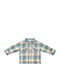 Tricou Pentru Copii Mânecă Lungă Stone Blue Check