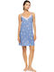 Pink Label Summer Women's Nightgown Dalmatian Denim