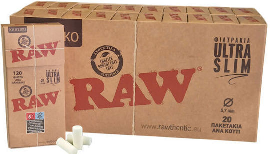 Raw Filter-Tipps 120φ Ultradünn 20 Stück