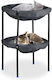 Κρεβάτι Γάτας Υπερυψωμένο Relaxdays Cat Hammock Bed 2 Tiers Μαλακή Αιώρα 2 Επιπέδων Grey Black 10050959