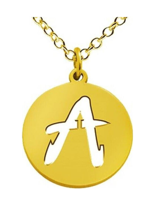 Personal Jewel Колиета Монограм от Жълто Злато 14 Карата