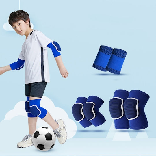 Burete Copii Echipament De Protecție Fotbal Echipament Pentru Exterior Sporturi Albastru 6 1 M