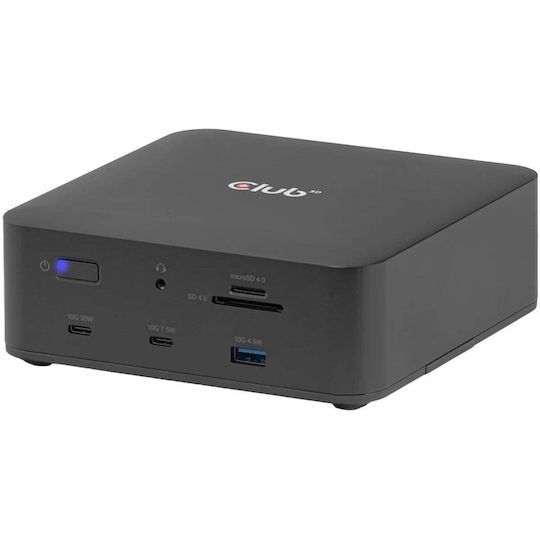 Club3D Thunderbolt 5 Docking Station με HDMI 4K PD Ethernet και σύνδεση 3 Οθονών Μαύρο (CSV-2562)