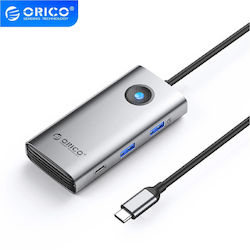 Orico USB-C Docking Station με HDMI 4K PD Ethernet (PW11-6PCR-GY-EP)