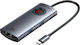 Vention USB-C Docking Station with HDMI 4K PD Ethernet Gray (TQZHB)