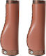 1 Pair Non-Slip Leather Bicycle Handlebar Grips Protective Mountain Bike Handlebar Vintage Brown