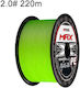 2.0 220 Meters Braided Fishing Line Bait 12 Strands Extra Strong Fishing Line Pe Green