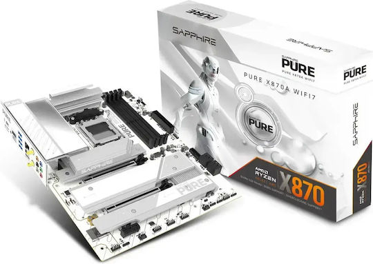 Sapphire PURE X870A Wi-Fi Motherboard ATX με AMD AM5 Socket 52122-02-40G