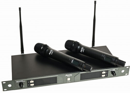 Audio Club X402 Wireless Handheld Microphone Set for Vocals