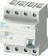 Siemens Phase Relays Earth Leakage 63A Four Pole With Voltage 400V