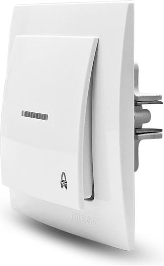 Geyer Weißer Wandschalter Glocke Hinweisleuchte 12v
