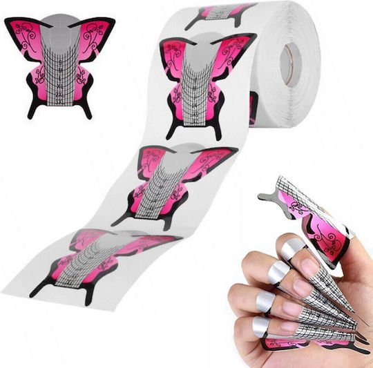 300 Φόρμες Διπλού Πάχους Manicure Butterfly Shape