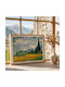 Poster Van Gogh Wheat Field Cypresses Art108 50cm X 70cm White Wooden Frame