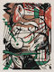 Poster Franz Marc Birth Horses Art126 50cm X 70cm