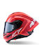 Alpinestars Supertech R10 Arius Black/White/Red Glossy Motorcycle Helmet Full Face DOT / ECE 22.06 1540gr with Pinlock
