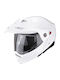 Scorpion ADX-2 Pearl White Κράνος Μηχανής On-Off ECE 22.06 με Pinlock και Sunvisor