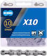 KMC Chain Αλυσίδα Ποδηλάτου 10 Ταχυτήτων 114L Ασημί