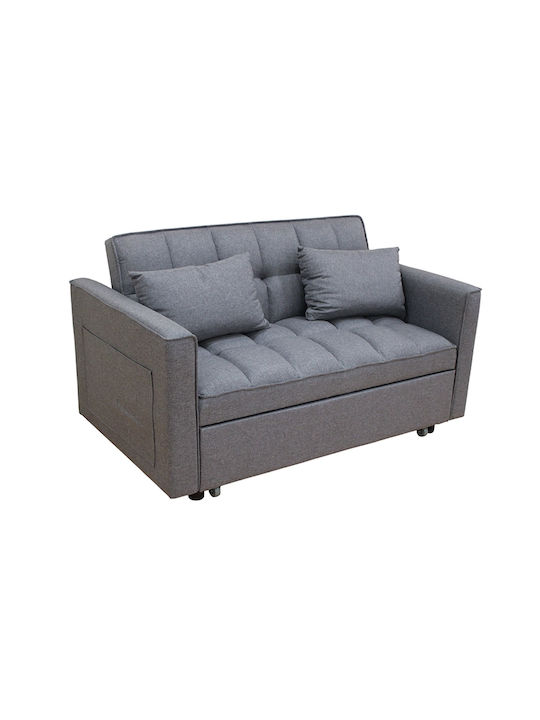 Wind Διθέσιος Καναπές Κρεβάτι Grey 140x85x82εκ.