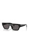 Vogue Unisex Sunglasses with Black Horn-Rimmed Frame and Grey Lenses VO5694SU W44/87