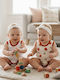 Babydom Set Baby Bodysuits White