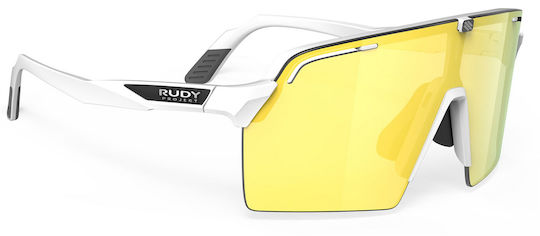 Rudy Project Γυαλιά Ποδηλασίας με Ασημί Σκελετό και Χρωματιστούς Φακούς
