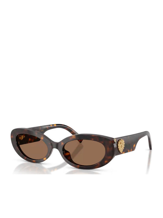 Dolce & Gabbana Unisex Sunglasses With Gold Tartaruga Horn-Rimmed Frame And Brown Lenses DG4537 502/73