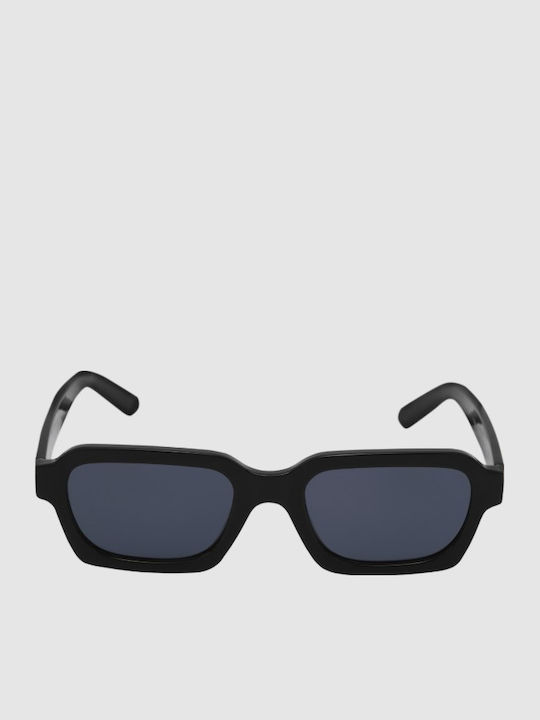 Jack & Jones Jacavey Men's Sunglasses with Black Horn-Rimmed Frame and Black Lens