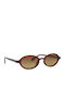 Meller Oba Unisex Sunglasses with Brown Horn-Rimmed Frame and Brown Polarized Lenses