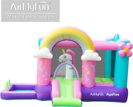 Fun Baby Inflatable Bouncer with Trampoline and Slide for 4-6 Years