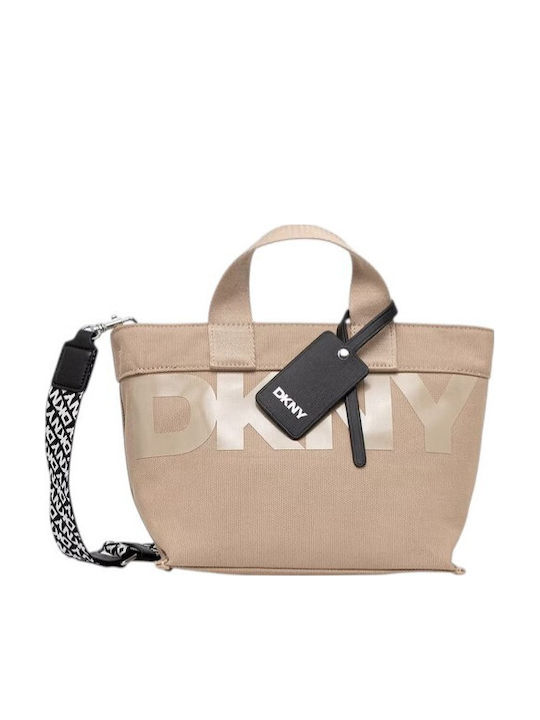 DKNY Fabric Women's Crossbody Bag Beige