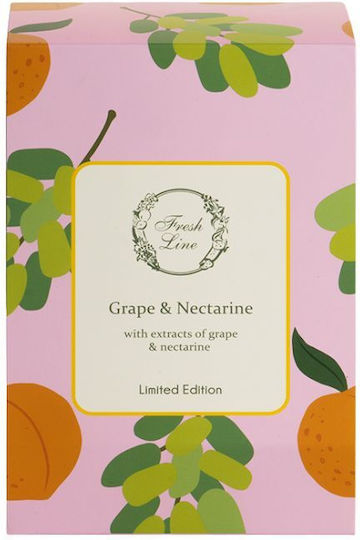 Fresh Line Grape & Nectarine Σετ Περιποίησης για Καθαρισμό Σώματος 2τμχ